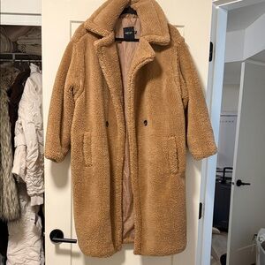 Nasty Gal Tan Teddy Jacket
